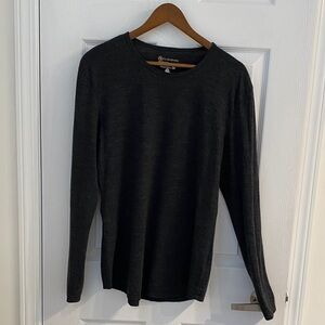 Cloudveil Merino Wool Black Long Sleeve  Base Layer Shirt Sz XL